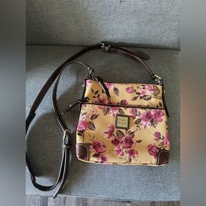 Dooney & Bourke leather floral crossbody